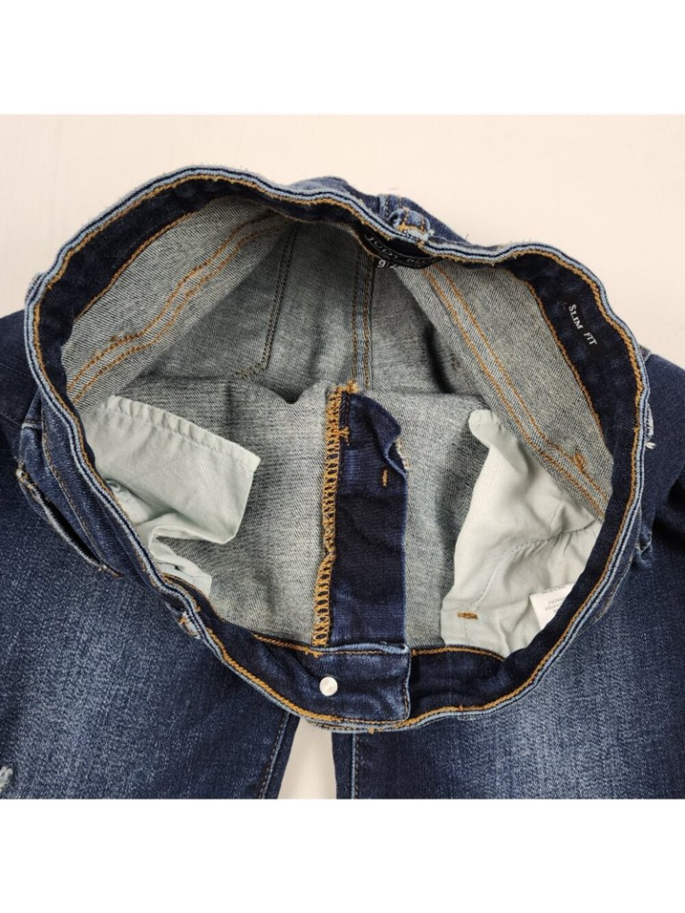 SOLD OUT Judy Blue Jeans Womens 9/29 Blue Slim Fit Distressed JB82104DK (29x29) - Picture 5 of 13